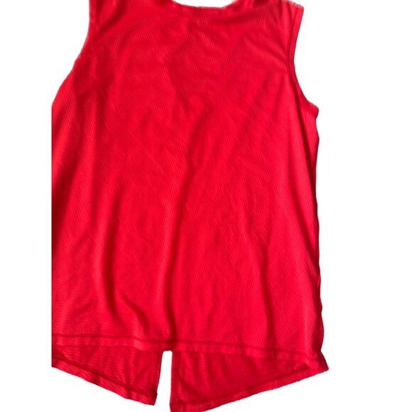 LUCKY IN LOVE Red Signature Mesh Tank Sz Medium NEW - Picture 3 of 6